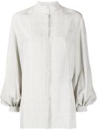 The Row Pin-stripe Blouse - White