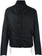 Maison Margiela Lace Detail Jacket, Men's, Size: 50, Black, Polyamide/polyester/cotton/leather