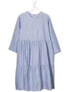 Piccola Ludo Teen Striped Oversized Dress - Blue