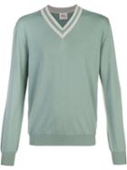 Orley V Neck Sweatshirt, Men's, Size: Small, Green, Merino