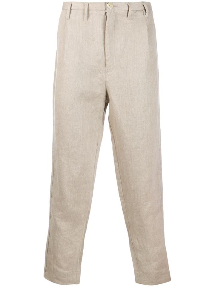 Carpe Diem Loose Fit Tailored Trousers - Neutrals