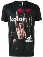 Adidas By Kolor Printed Short Sleeve T-shirt, Men's, Size: Large, Black, Polyester