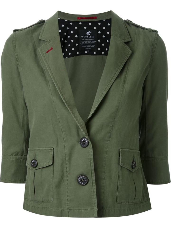 Loveless Half Sleeve Buttoned Jacket