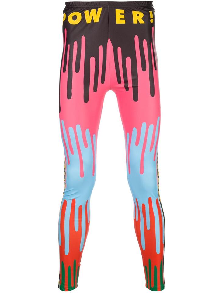 Walter Van Beirendonck Dripping Monster Bike Leggings - Black