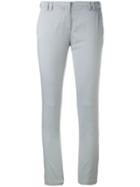 Eleventy - Super Skinny Cropped Trousers - Women - Cotton/spandex/elastane - 29, Grey, Cotton/spandex/elastane