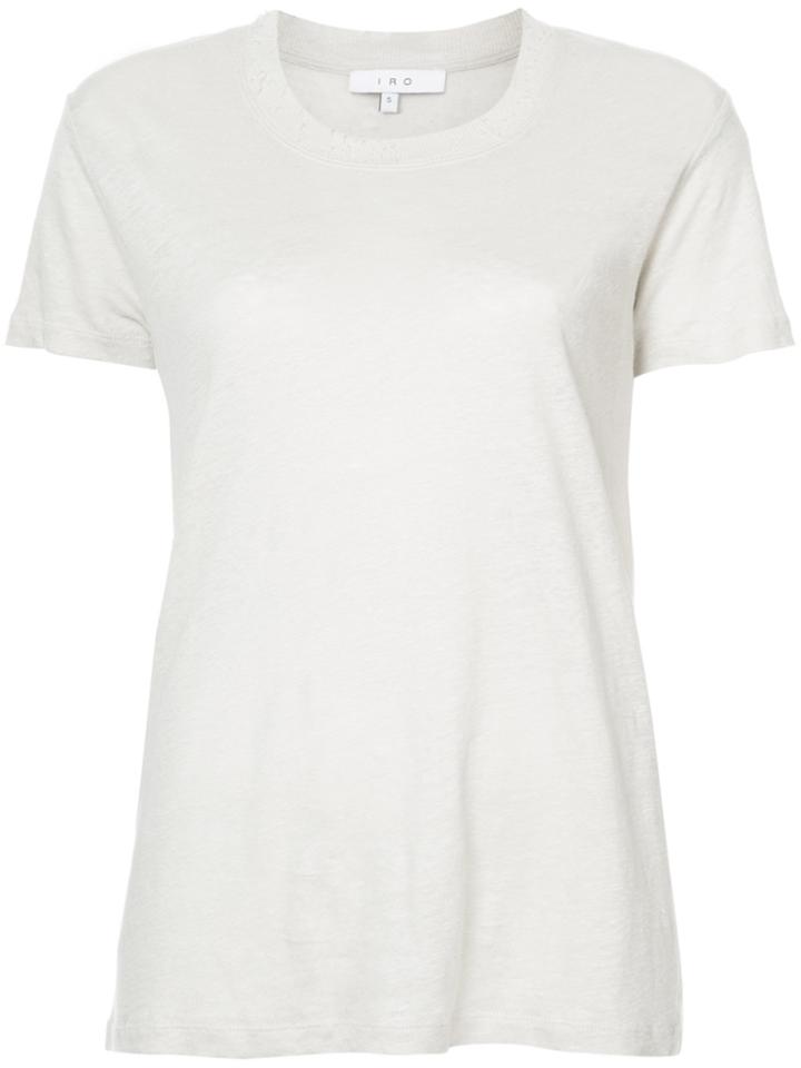 Iro Scoop Neck T-shirt - Nude & Neutrals