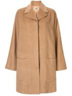 Hermès Pre-owned Wide Sleeves Coat - Brown