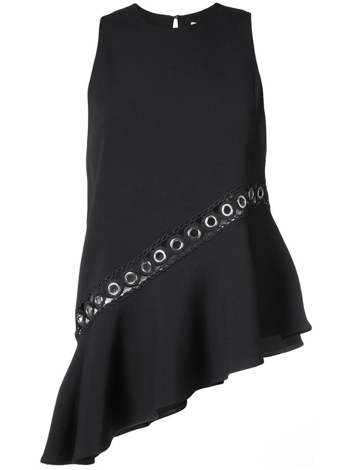 Jonathan Simkhai Eyelet Embellished Sleeveless Top - Black