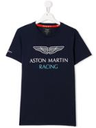 Hackett Kids Teen Aston Martin Racing Print T-shirt - Blue