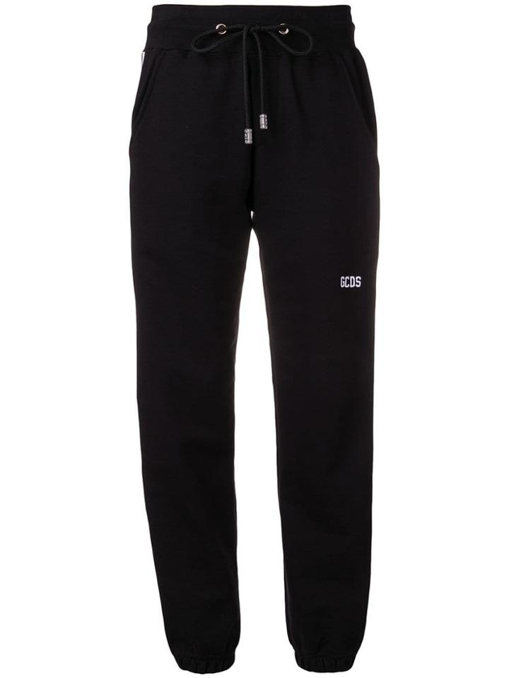 Gcds Embroidered Logo Track Pants - Black