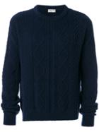Saint Laurent - Knitted Jumper - Men - Polyamide/wool - L, Blue, Polyamide/wool