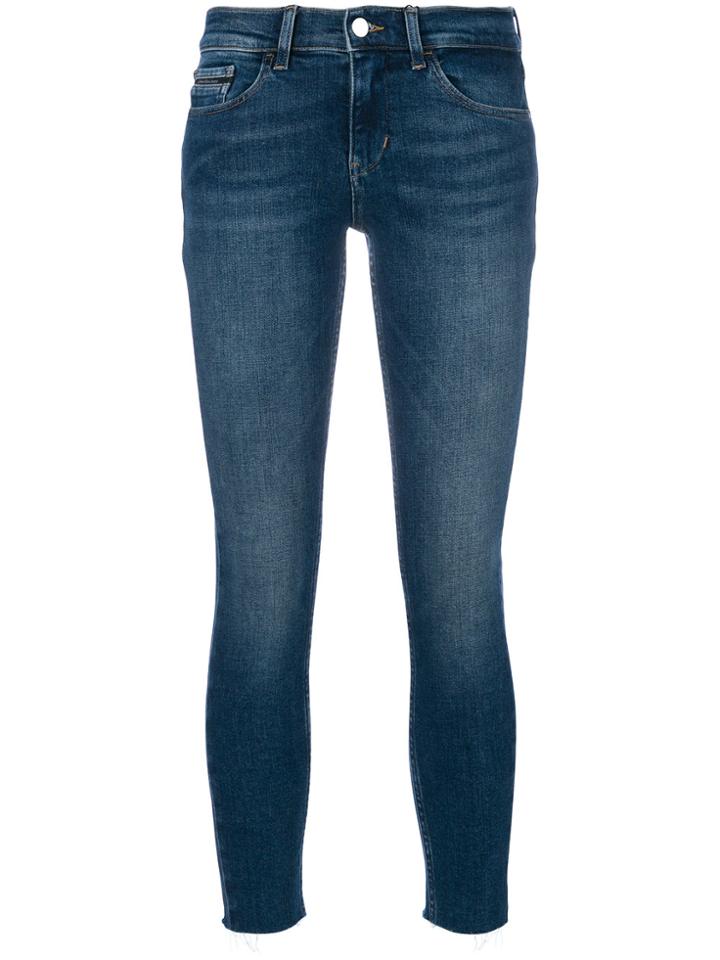 Calvin Klein Jeans Cropped Skinny Jeans - Blue