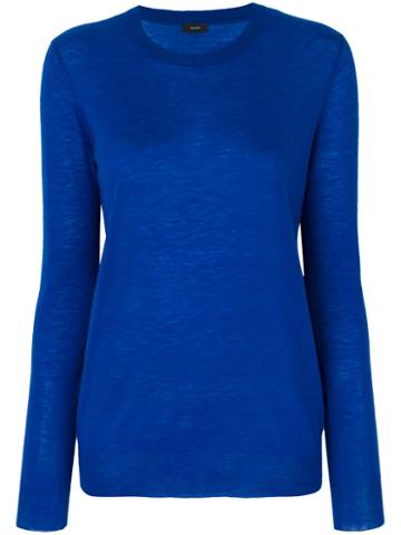 Joseph - Cashmere Knitted Top - Women - Cashmere - L, Blue, Cashmere
