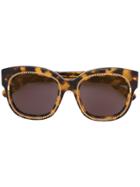 Stella Mccartney Eyewear Tortoiseshell Chain Frame Sunglasses -