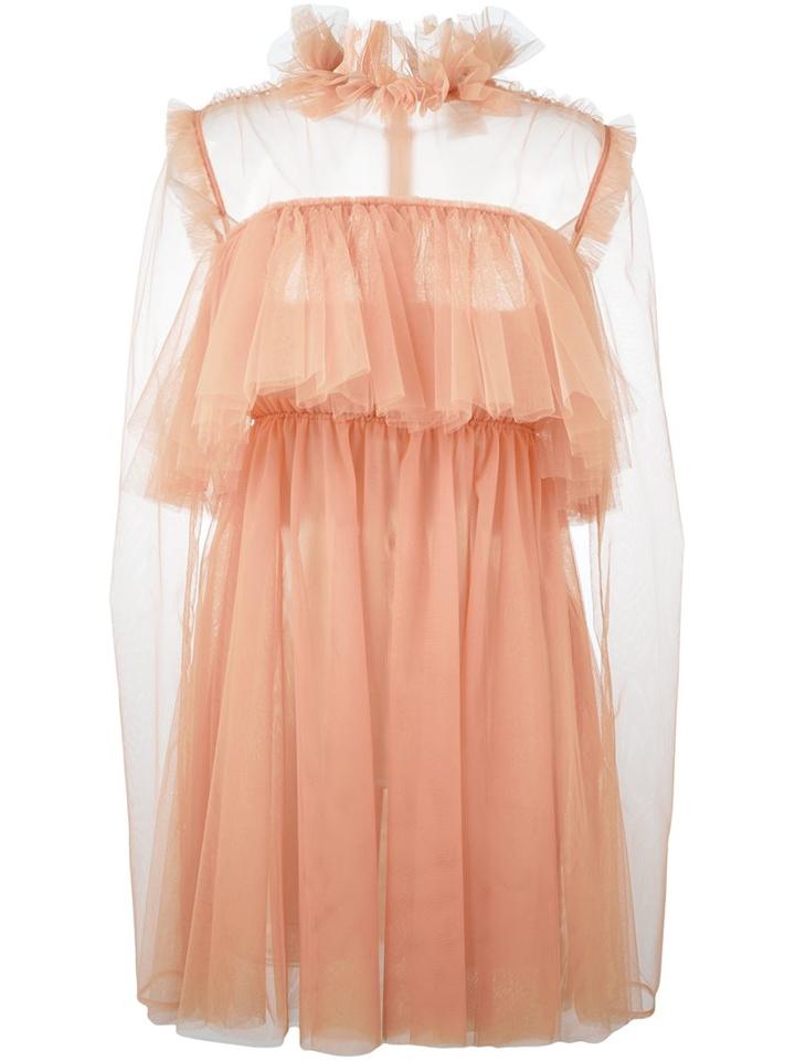 Msgm Ruffle Tulle Dress