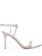 Gianvito Rossi Crystal Embellished Sandals - Silver