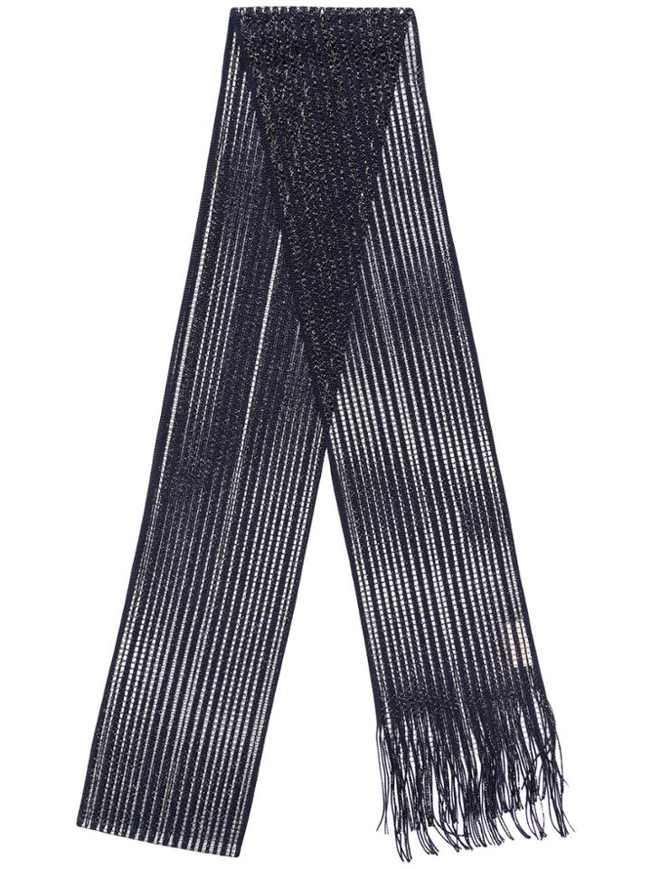 Chloé Lurex Smoking Scarf - Blue