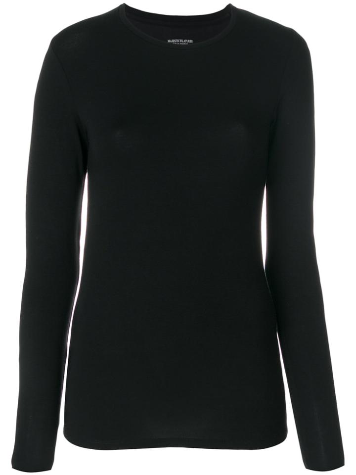 Majestic Filatures Long Sleeved T-shirt - Black