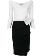 Chiara Boni La Petite Robe Panelled V-neck Dress - Black