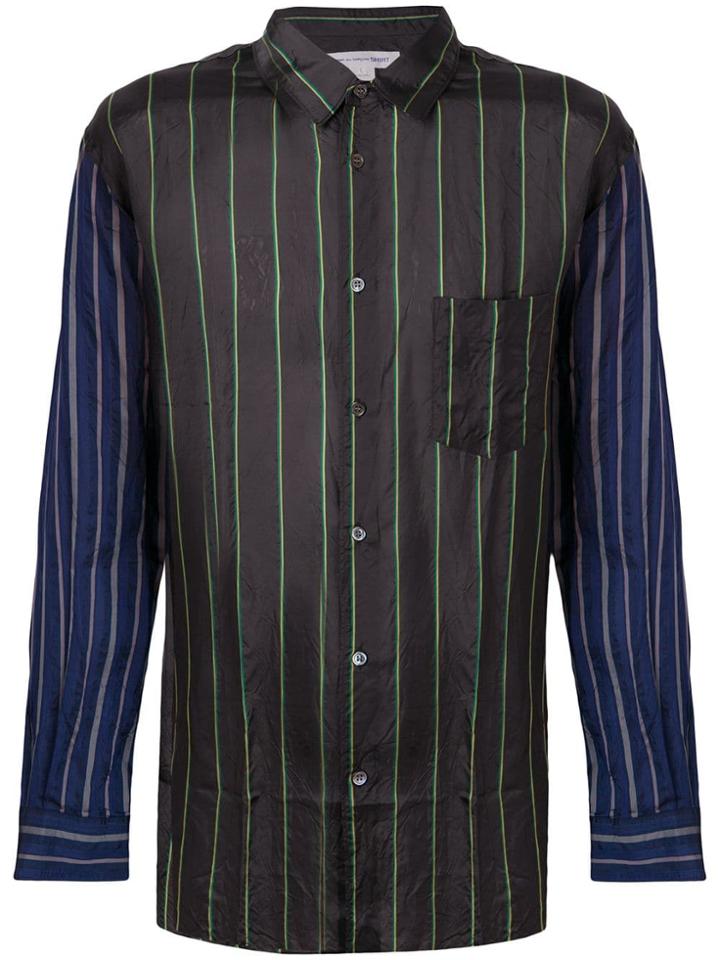 Comme Des Garçons Shirt Striped Shirt - Black