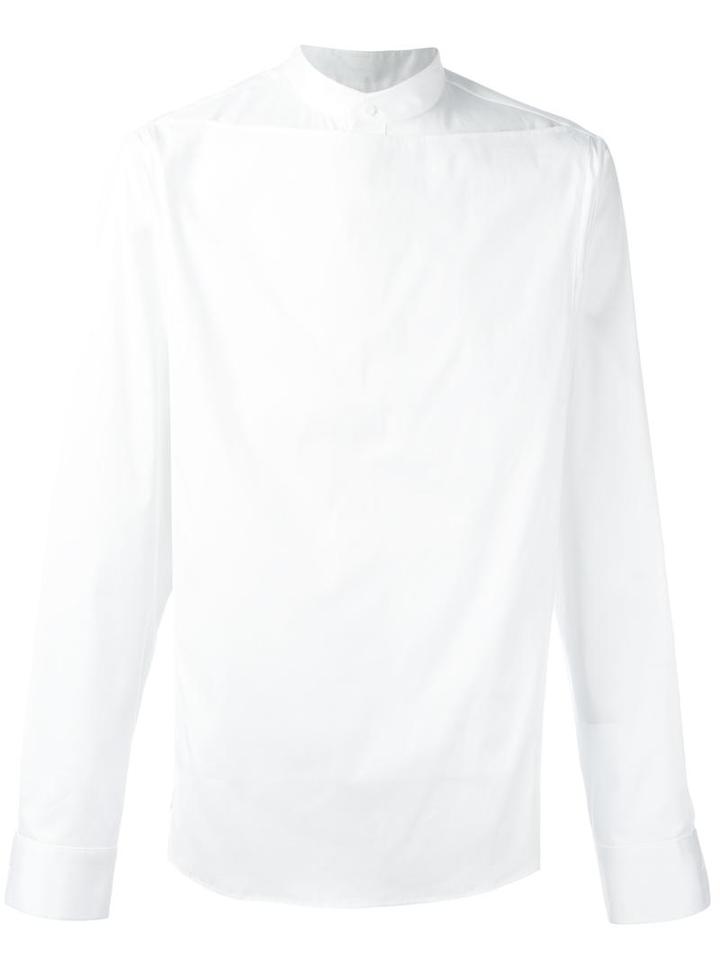 Wooyoungmi Classic Shirt, Men's, Size: 50, White, Cotton/nylon/polyurethane