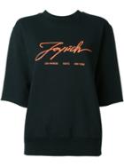 Joyrich Raw Edge Sleeve Sweatshirt, Women's, Size: S, Black, Cotton