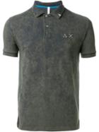 Sun 68 Washed Colour 'super Vintage' Polo Shirt, Men's, Size: Small, Green, Cotton