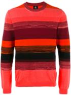 Ps By Paul Smith - Colour Block Sweatshirt - Men - Cotton - S, Pink/purple, Cotton