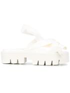 No21 Knotted Slider Sandals - White