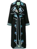 Yuliya Magdych Opium Embroidered Wrap Dress - Black