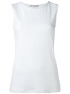 Fabiana Filippi - Plain Sleeveless Top - Women - Cotton/spandex/elastane - 42, White, Cotton/spandex/elastane