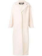 Jacquemus Long Single Breasted Coat - Neutrals