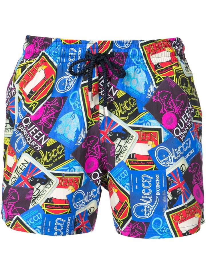 Vilebrequin Queen Printed Swim Shorts - Blue