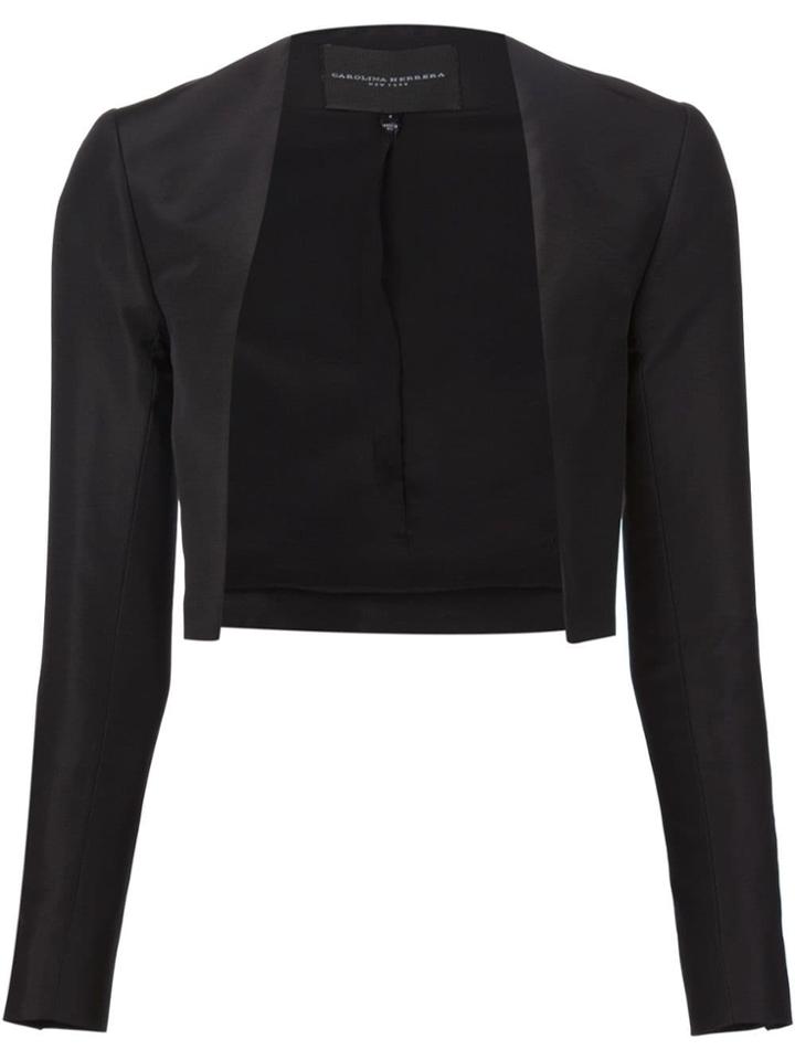 Carolina Herrera Classic Cropped Jacket - Black