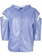 Irene Striped Layered Shirt - Blue