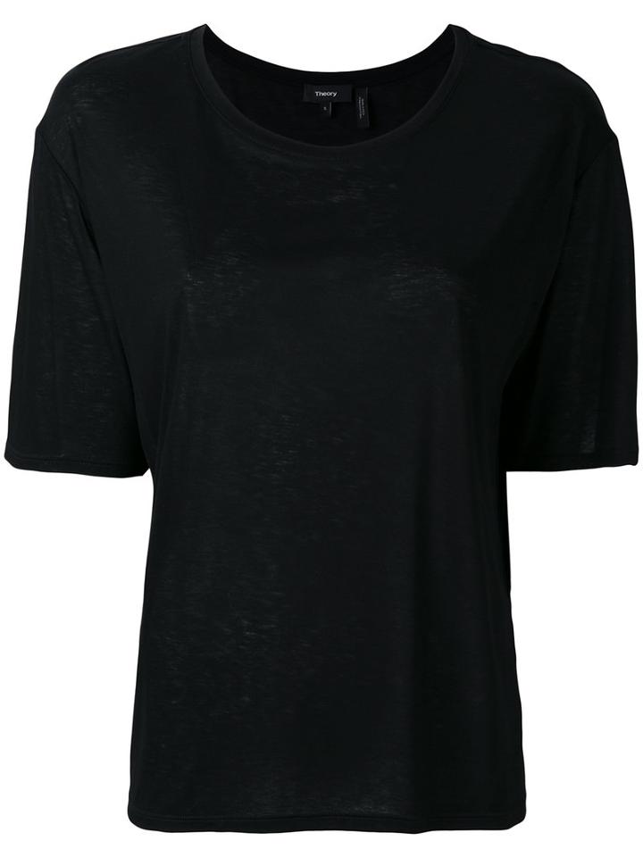 Theory - Short-sleeved T-shirt - Women - Viscose - S, Black, Viscose