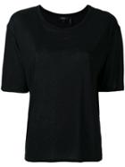 Theory - Short-sleeved T-shirt - Women - Viscose - S, Black, Viscose