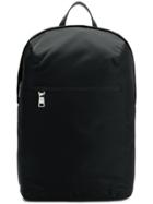 Prada Top Zipped Nylon Backpack - Black