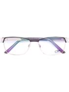 Cazal - Enamelled Rectangle Frame Glasses - Women - Acetate/titanium - 53, Black, Acetate/titanium