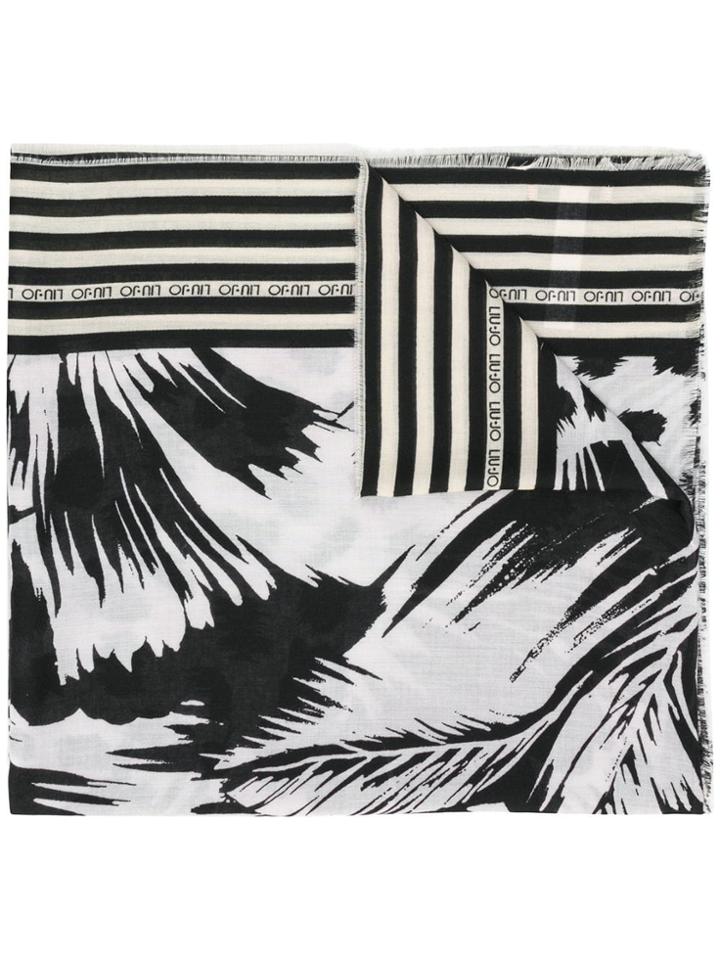 Liu Jo Patterned Scarf - Black