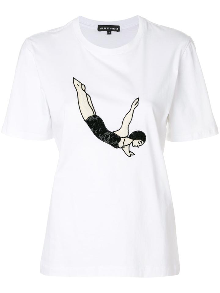 Markus Lupfer Beaded Diver T-shirt - White