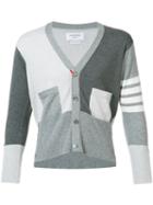 Thom Browne Buttoned Detail Cardigan, Men's, Size: 2, Grey, Cashmere