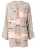 Oneonone Slouchy Long Sleeved Cardigan - Nude & Neutrals
