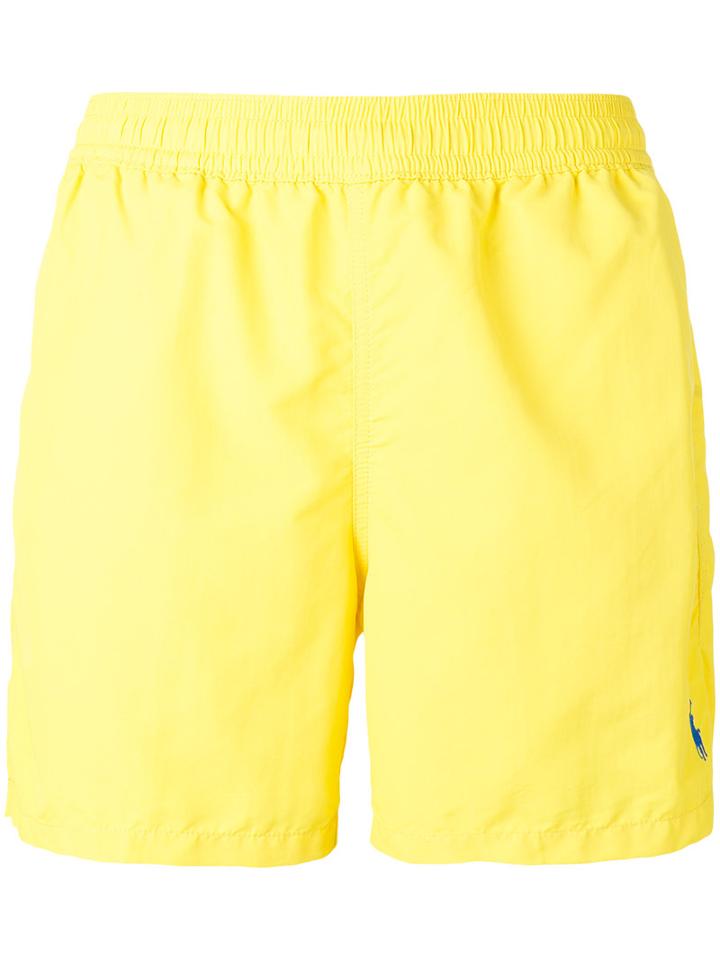 Polo Ralph Lauren Elasticated Waistband Swim Shorts, Men's, Size: Xl, Yellow/orange, Polyester/polyamide