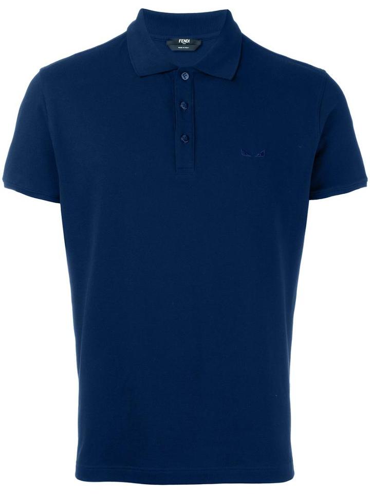 Fendi - Bag Bugs Polo Shirt - Men - Cotton - 48, Blue, Cotton
