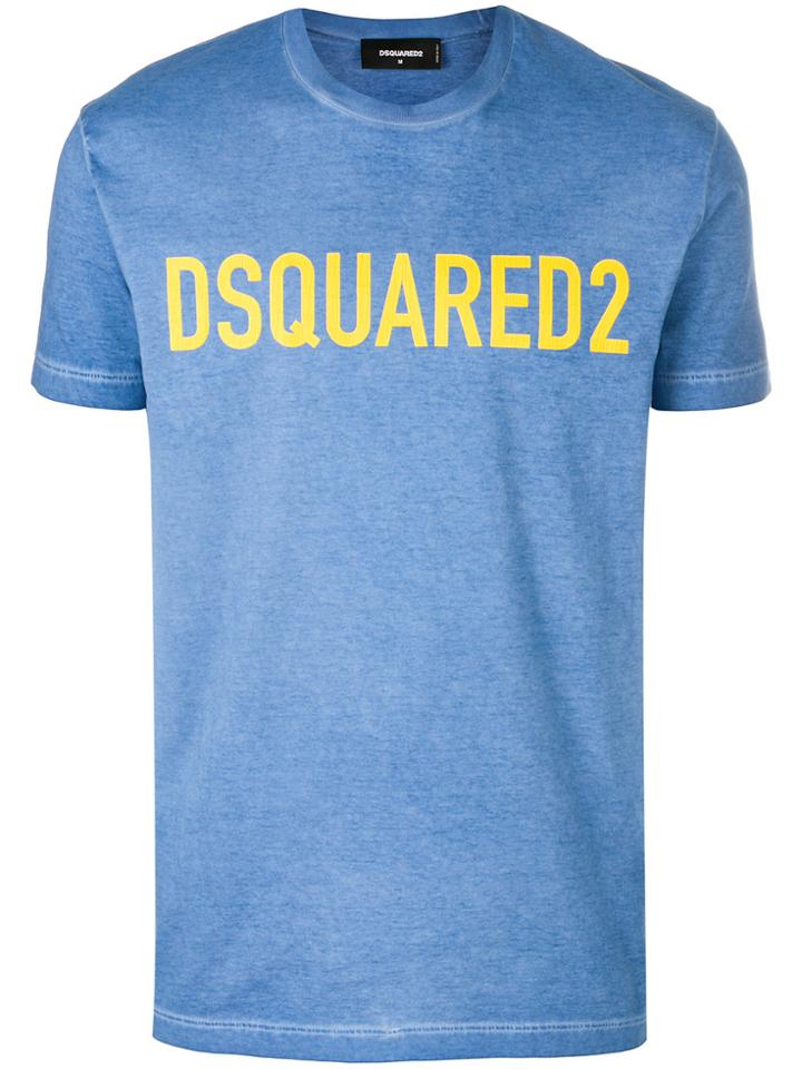 Dsquared2 Logo Printed T-shirt - Blue