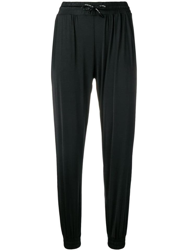 Pinko Drawstring Slim-fit Trousers - Black