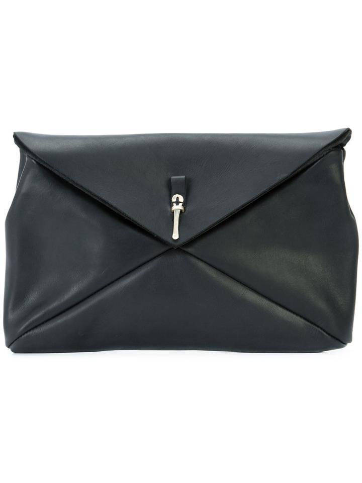 Ma+ - Envelope Clutch - Unisex - Calf Leather - One Size, Black, Calf Leather
