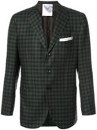 Kiton Plaid Blazer - Green