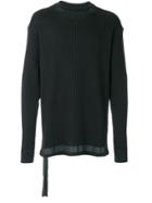 Unravel Project Oversized Ribbed Sweaters - Black